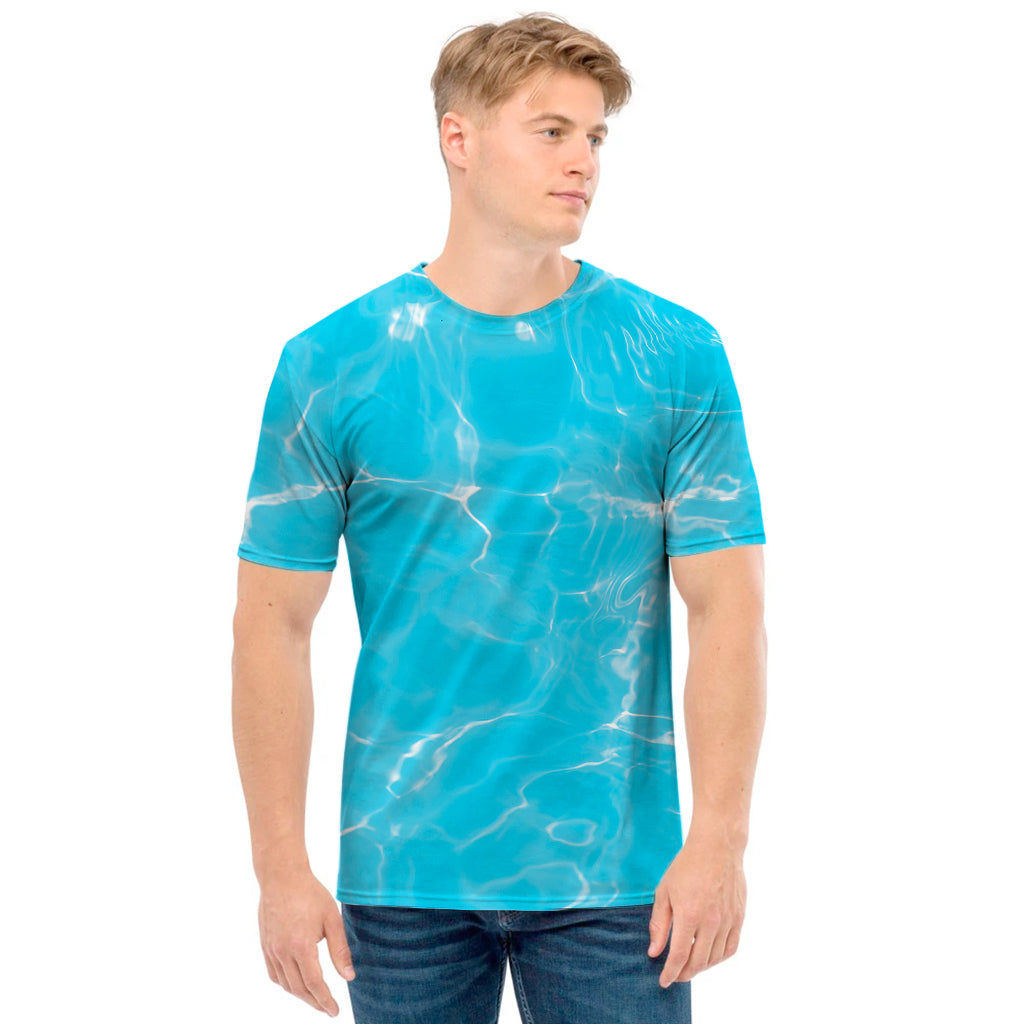 Pool Water Surface Print Men's T-Shirt
