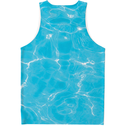 Pool Water Surface Print Men's Tank Top
