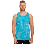 Pool Water Surface Print Men's Tank Top