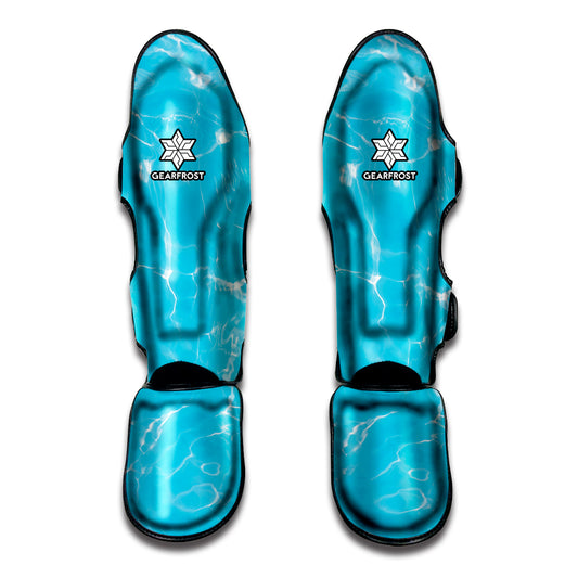 Pool Water Surface Print Muay Thai Shin Guard