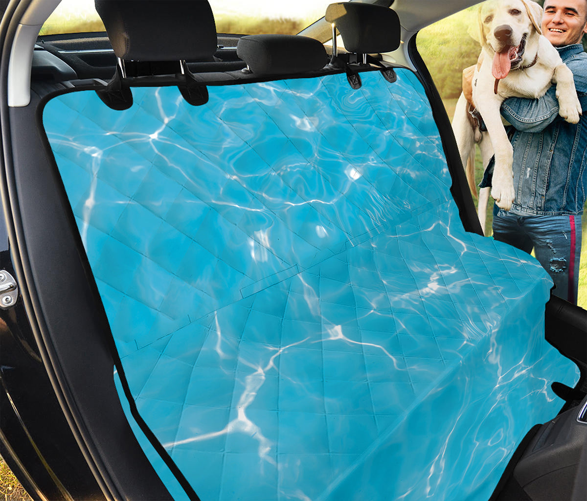 Pool Water Surface Print Pet Car Back Seat Cover
