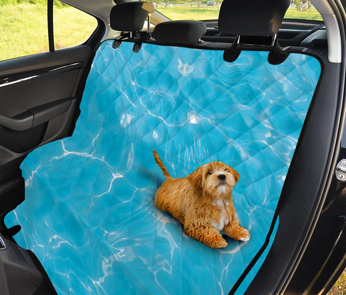 Pool Water Surface Print Pet Car Back Seat Cover
