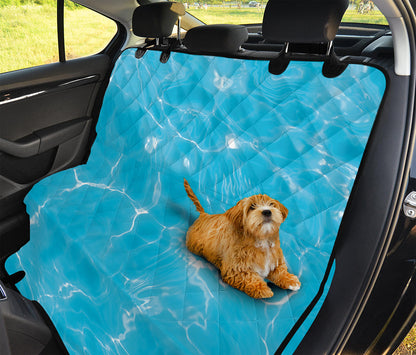 Pool Water Surface Print Pet Car Back Seat Cover