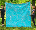 Pool Water Surface Print Quilt