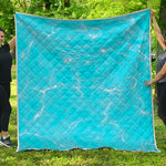Pool Water Surface Print Quilt