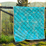 Pool Water Surface Print Quilt