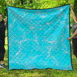 Pool Water Surface Print Quilt