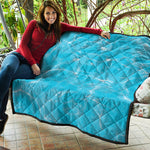 Pool Water Surface Print Quilt