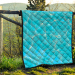 Pool Water Surface Print Quilt