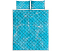 Pool Water Surface Print Quilt Bed Set