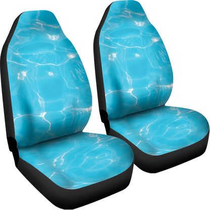Pool Water Surface Print Universal Fit Car Seat Covers