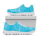 Pool Water Surface Print White Sneakers