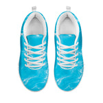 Pool Water Surface Print White Sneakers