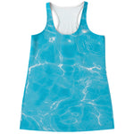 Pool Water Surface Print Women's Racerback Tank Top