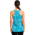 Pool Water Surface Print Women's Racerback Tank Top