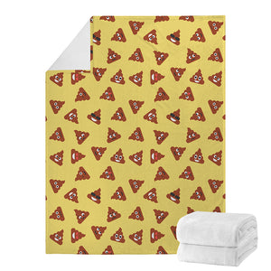 Poop Emoji Pattern Print Blanket