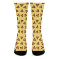 Poop Emoji Pattern Print Crew Socks