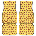Poop Emoji Pattern Print Front and Back Car Floor Mats