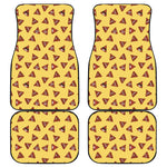 Poop Emoji Pattern Print Front and Back Car Floor Mats