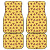 Poop Emoji Pattern Print Front and Back Car Floor Mats