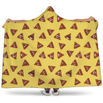 Poop Emoji Pattern Print Hooded Blanket