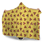 Poop Emoji Pattern Print Hooded Blanket