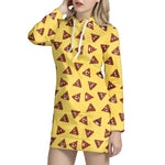 Poop Emoji Pattern Print Hoodie Dress