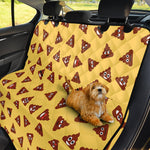 Poop Emoji Pattern Print Pet Car Back Seat Cover