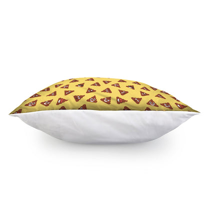 Poop Emoji Pattern Print Pillow Cover