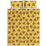 Poop Emoji Pattern Print Quilt Bed Set