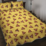 Poop Emoji Pattern Print Quilt Bed Set