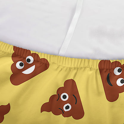 Poop Emoji Pattern Print Sofa Cover