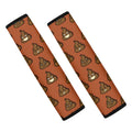 Poop Emoticons Pattern Print Car Seat Belt Covers