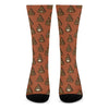 Poop Emoticons Pattern Print Crew Socks