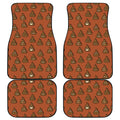Poop Emoticons Pattern Print Front and Back Car Floor Mats