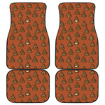 Poop Emoticons Pattern Print Front and Back Car Floor Mats