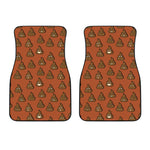 Poop Emoticons Pattern Print Front Car Floor Mats