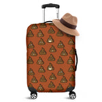 Poop Emoticons Pattern Print Luggage Cover