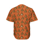 Poop Emoticons Pattern Print Men's Baseball Jersey