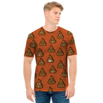 Poop Emoticons Pattern Print Men's T-Shirt