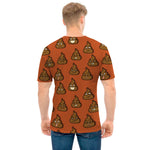 Poop Emoticons Pattern Print Men's T-Shirt