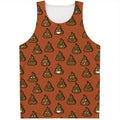 Poop Emoticons Pattern Print Men's Tank Top