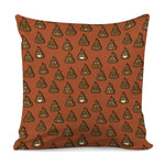 Poop Emoticons Pattern Print Pillow Cover