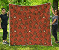 Poop Emoticons Pattern Print Quilt