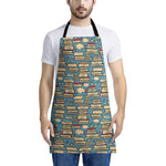 Pop Art Books Pattern Print Apron