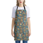 Pop Art Books Pattern Print Apron