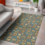 Pop Art Books Pattern Print Area Rug
