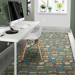 Pop Art Books Pattern Print Area Rug