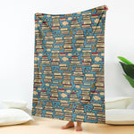 Pop Art Books Pattern Print Blanket