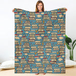 Pop Art Books Pattern Print Blanket